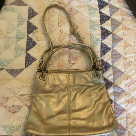 Gold lightly used shoulder bag - Picture 1 of 1